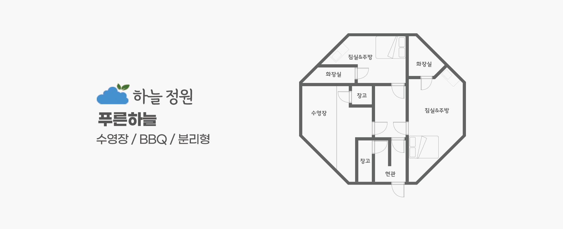 객실 평면도